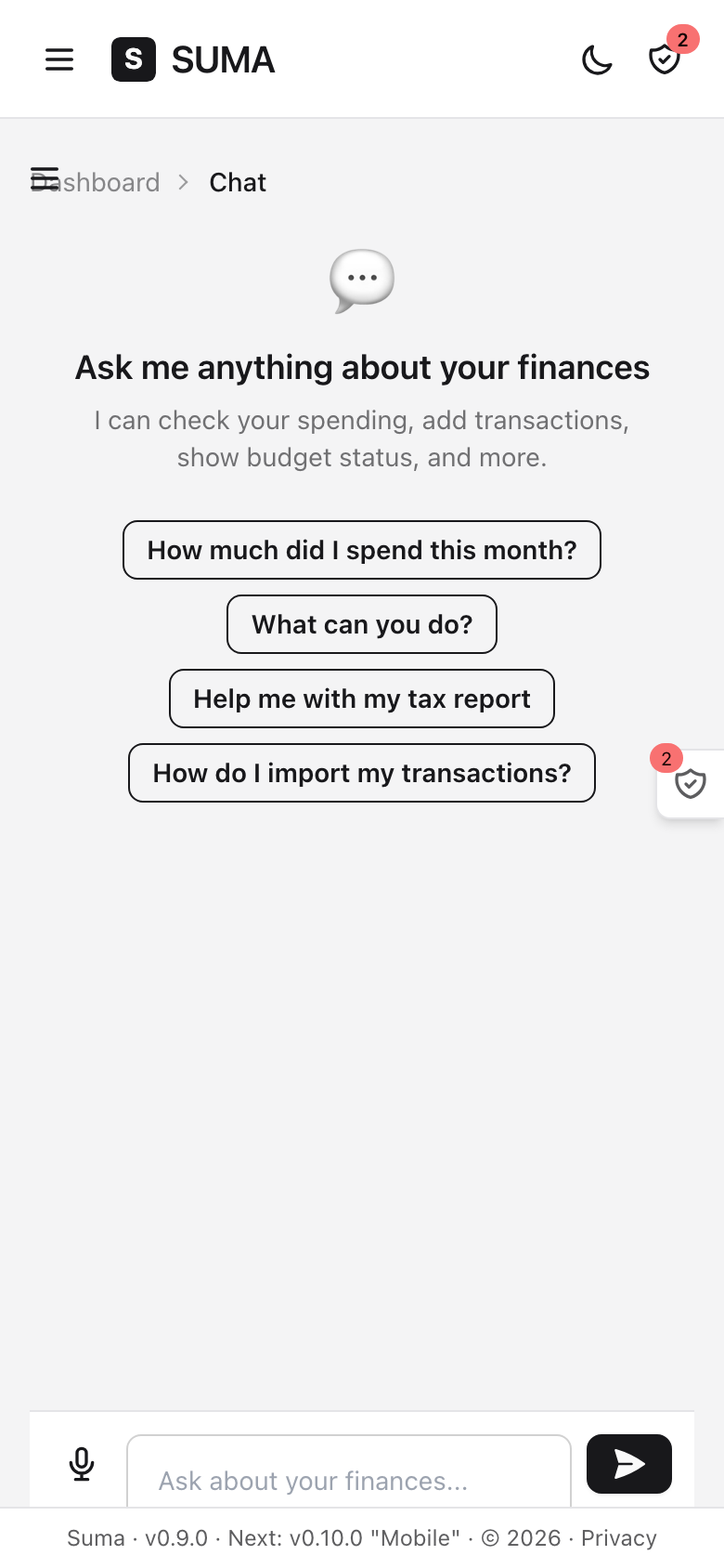 AI Chat mobile